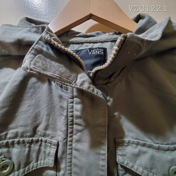 Vans Zipper Cargo Jacket w/Velcro and Hood - Picture 3 of 4